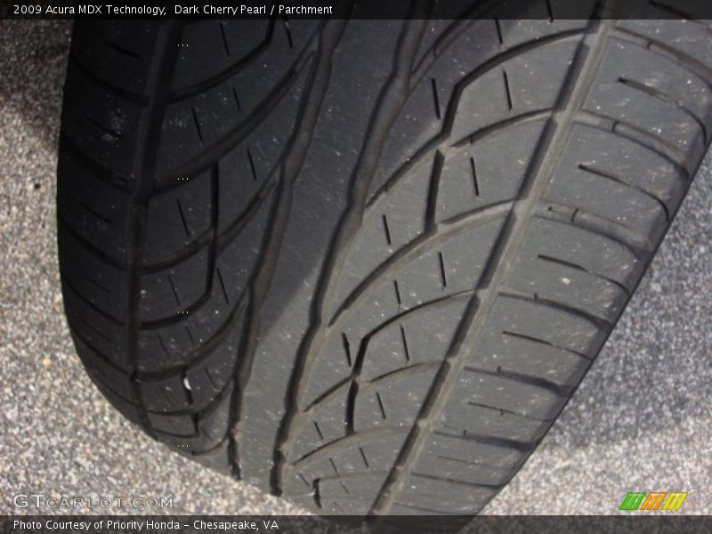 Dark Cherry Pearl / Parchment 2009 Acura MDX Technology