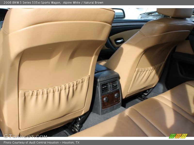 Alpine White / Natural Brown 2008 BMW 5 Series 535xi Sports Wagon
