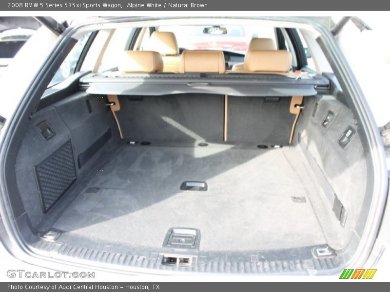 Alpine White / Natural Brown 2008 BMW 5 Series 535xi Sports Wagon