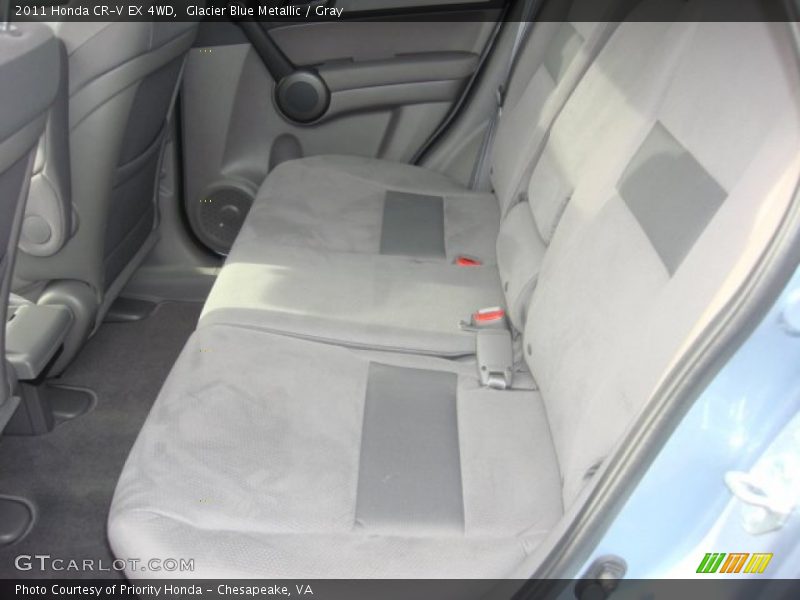 Glacier Blue Metallic / Gray 2011 Honda CR-V EX 4WD