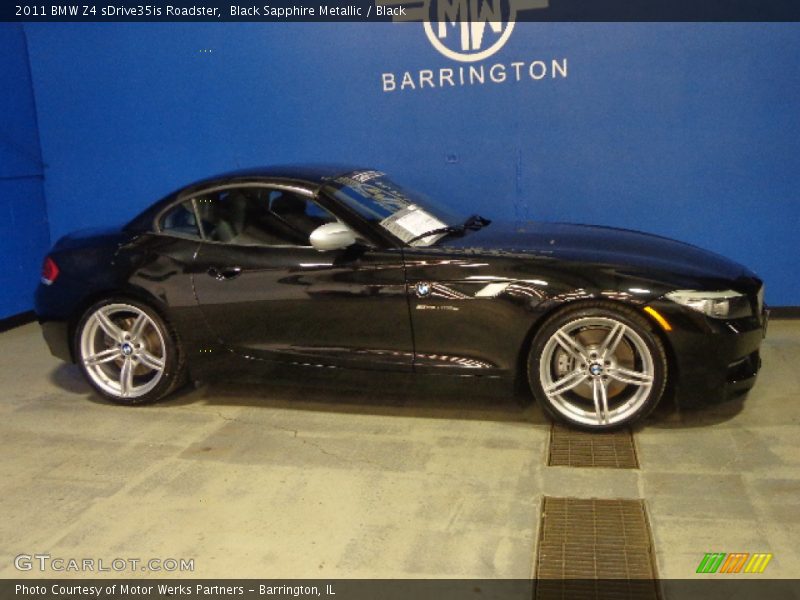Black Sapphire Metallic / Black 2011 BMW Z4 sDrive35is Roadster