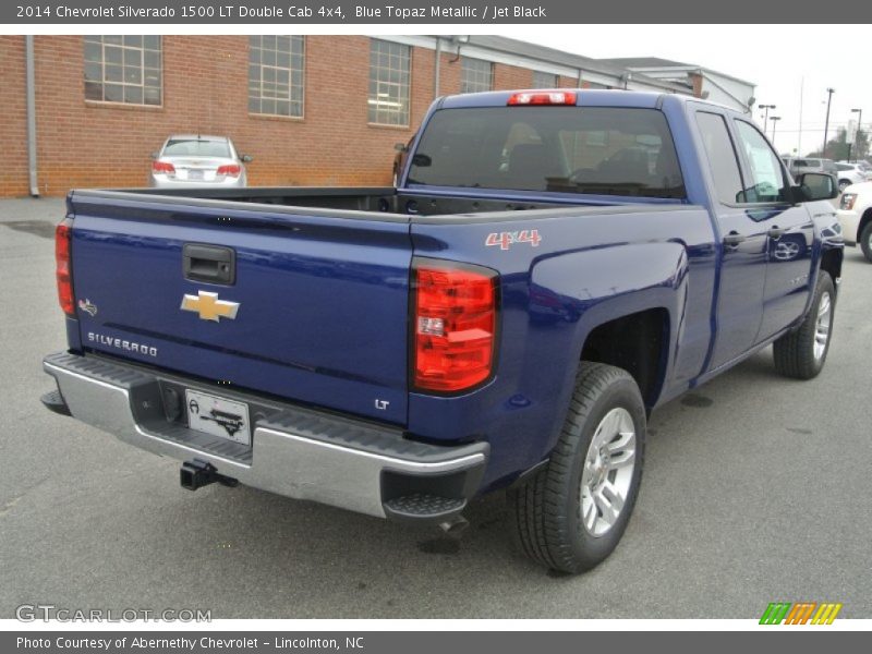 Blue Topaz Metallic / Jet Black 2014 Chevrolet Silverado 1500 LT Double Cab 4x4