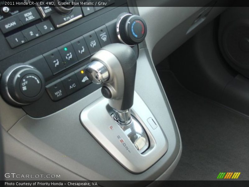 Glacier Blue Metallic / Gray 2011 Honda CR-V EX 4WD