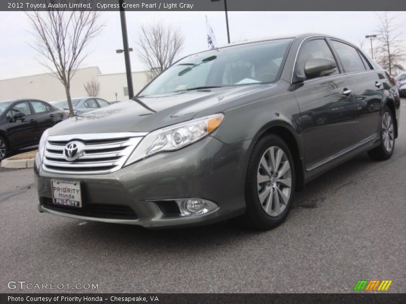 Cypress Green Pearl / Light Gray 2012 Toyota Avalon Limited