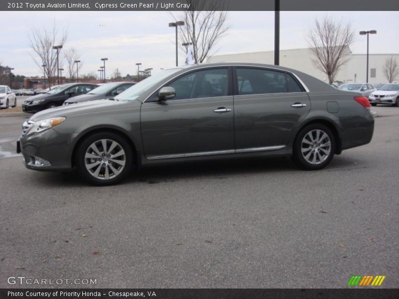 Cypress Green Pearl / Light Gray 2012 Toyota Avalon Limited