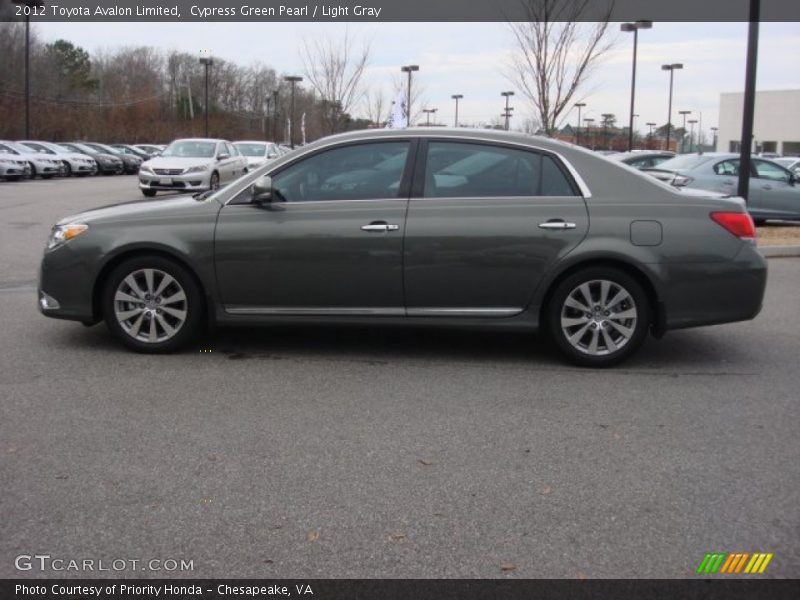 Cypress Green Pearl / Light Gray 2012 Toyota Avalon Limited