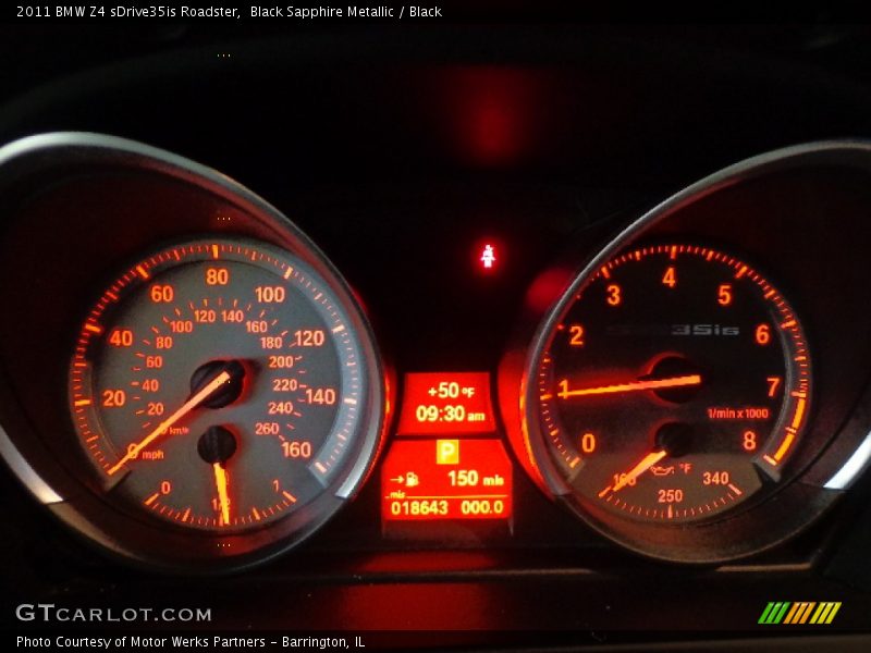 Black Sapphire Metallic / Black 2011 BMW Z4 sDrive35is Roadster