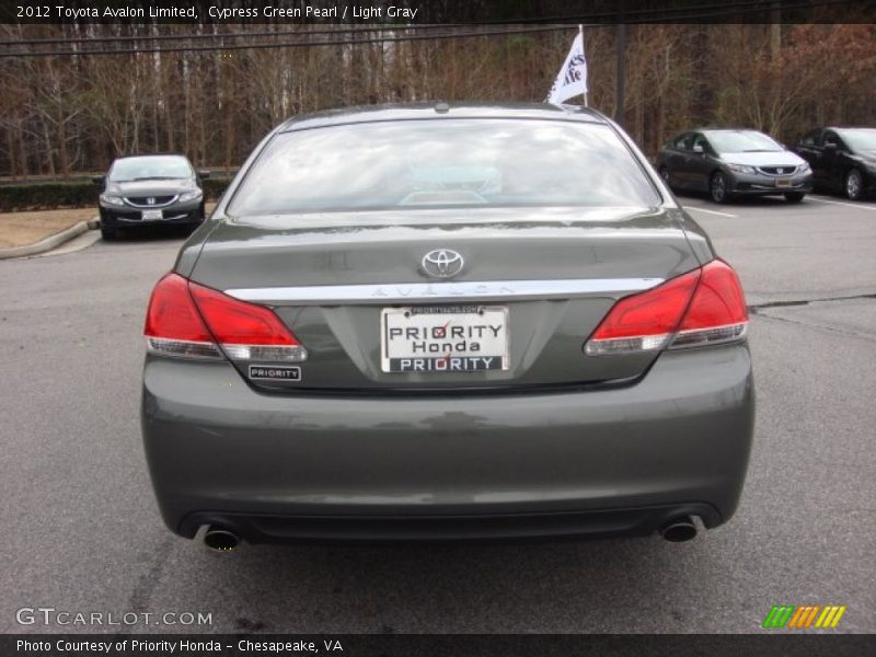 Cypress Green Pearl / Light Gray 2012 Toyota Avalon Limited