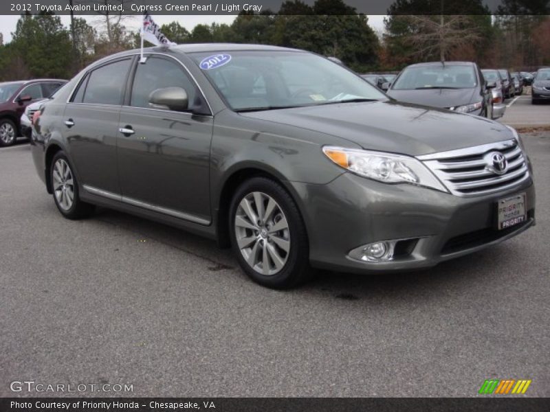 Cypress Green Pearl / Light Gray 2012 Toyota Avalon Limited