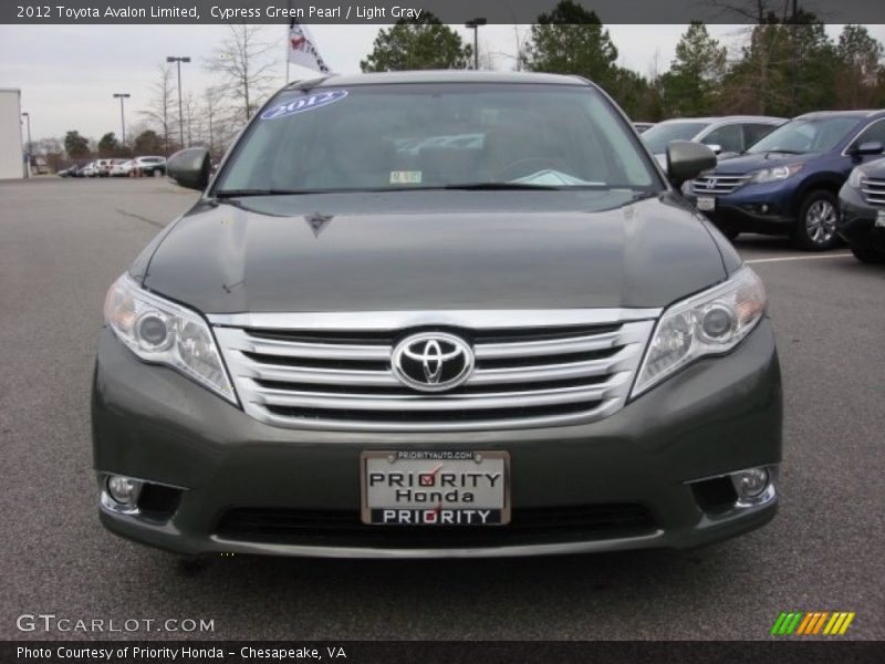 Cypress Green Pearl / Light Gray 2012 Toyota Avalon Limited