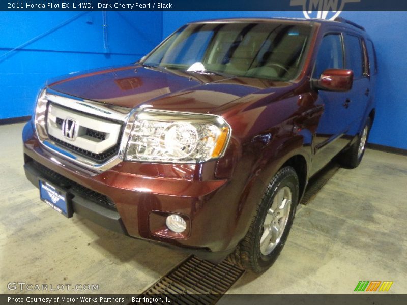 Dark Cherry Pearl / Black 2011 Honda Pilot EX-L 4WD