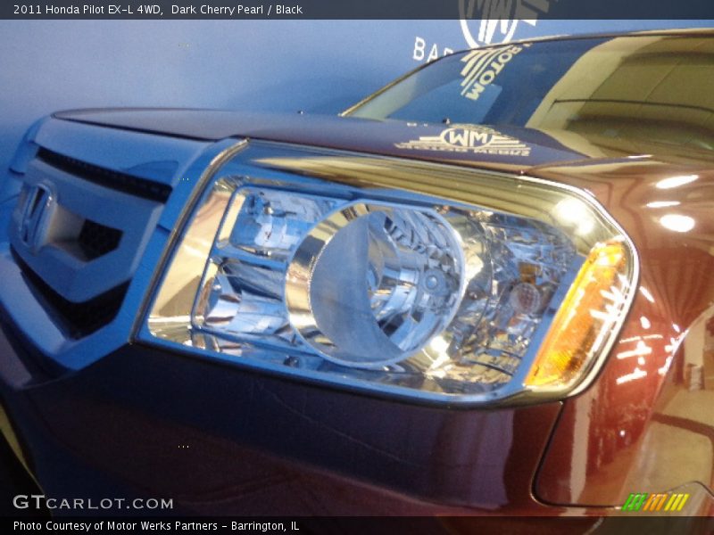 Dark Cherry Pearl / Black 2011 Honda Pilot EX-L 4WD