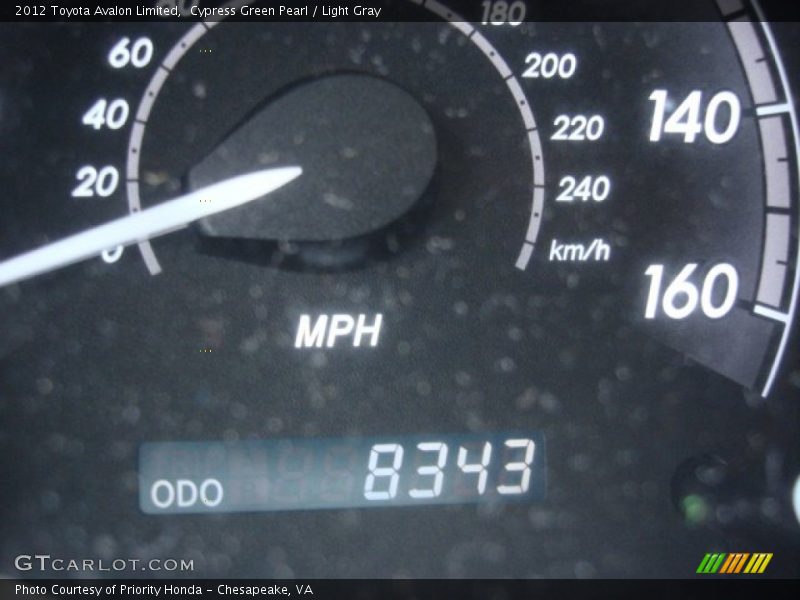 Cypress Green Pearl / Light Gray 2012 Toyota Avalon Limited