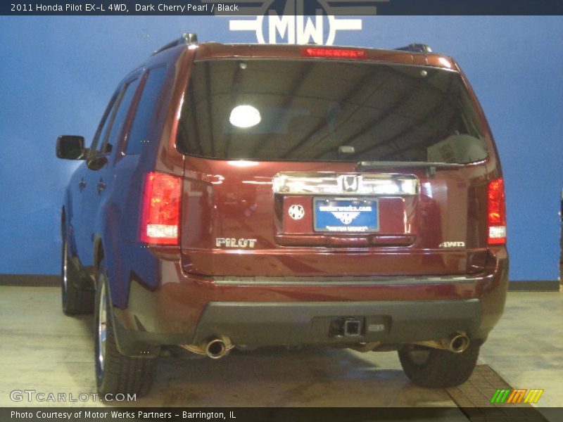 Dark Cherry Pearl / Black 2011 Honda Pilot EX-L 4WD
