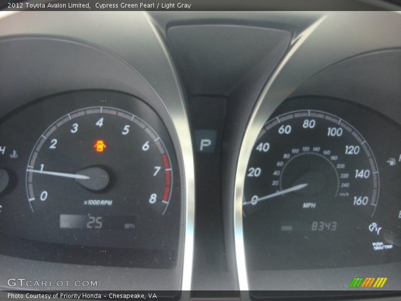 Cypress Green Pearl / Light Gray 2012 Toyota Avalon Limited