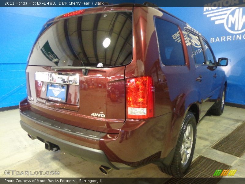 Dark Cherry Pearl / Black 2011 Honda Pilot EX-L 4WD