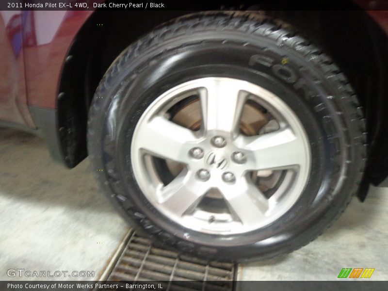 Dark Cherry Pearl / Black 2011 Honda Pilot EX-L 4WD