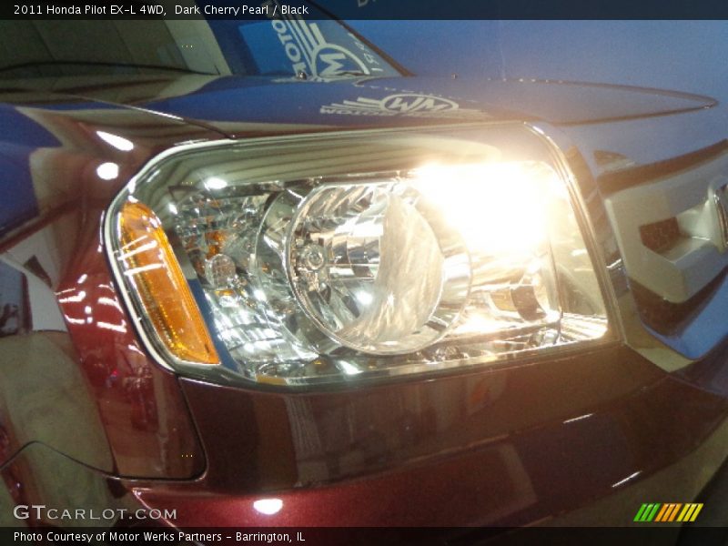 Dark Cherry Pearl / Black 2011 Honda Pilot EX-L 4WD