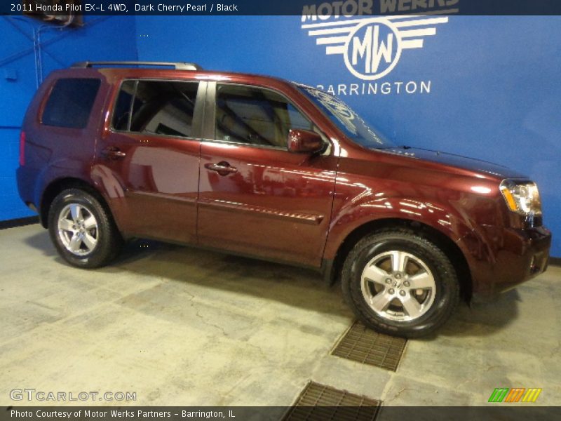 Dark Cherry Pearl / Black 2011 Honda Pilot EX-L 4WD