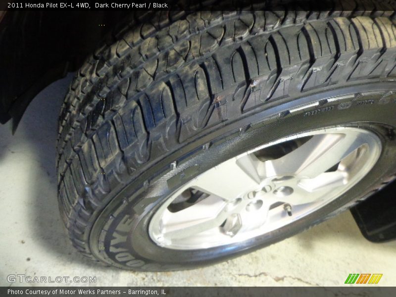 Dark Cherry Pearl / Black 2011 Honda Pilot EX-L 4WD