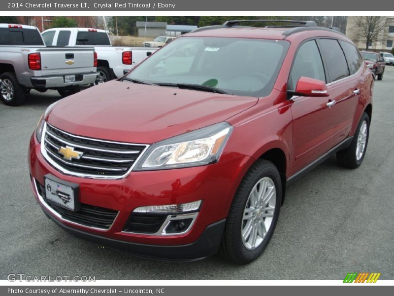 Crystal Red Tintcoat / Ebony 2014 Chevrolet Traverse LT