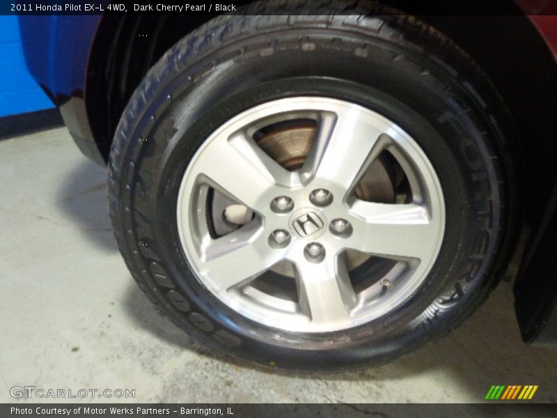 Dark Cherry Pearl / Black 2011 Honda Pilot EX-L 4WD