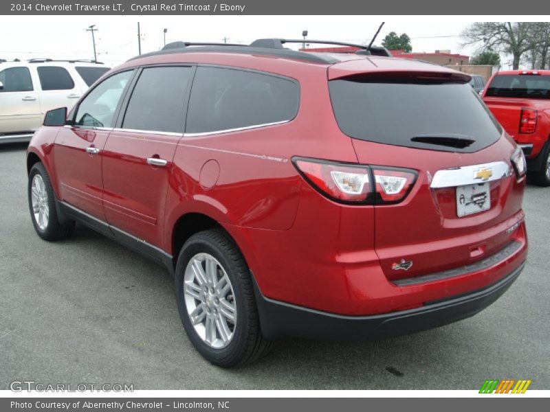 Crystal Red Tintcoat / Ebony 2014 Chevrolet Traverse LT