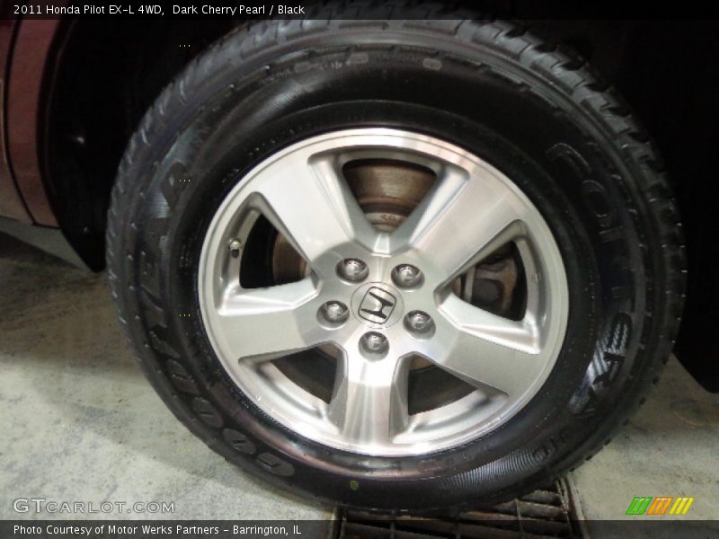 Dark Cherry Pearl / Black 2011 Honda Pilot EX-L 4WD