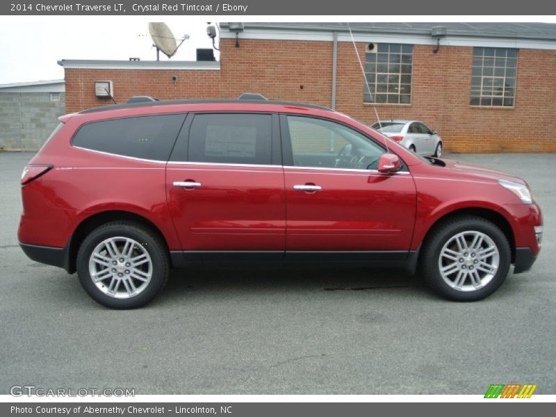 Crystal Red Tintcoat / Ebony 2014 Chevrolet Traverse LT