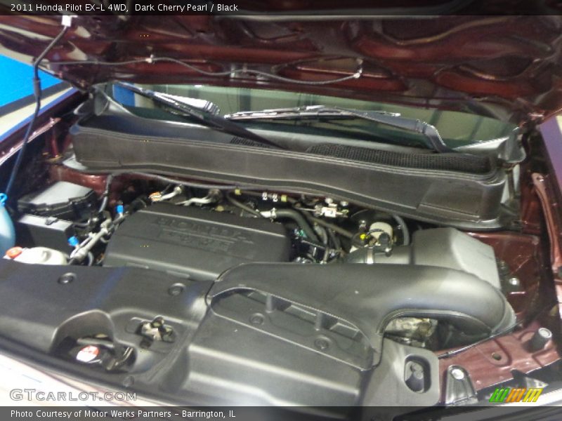 Dark Cherry Pearl / Black 2011 Honda Pilot EX-L 4WD