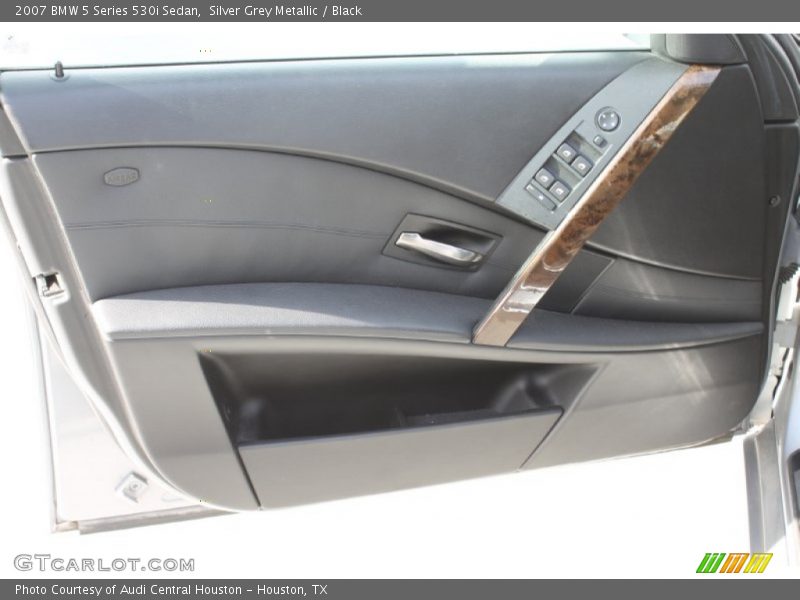Silver Grey Metallic / Black 2007 BMW 5 Series 530i Sedan