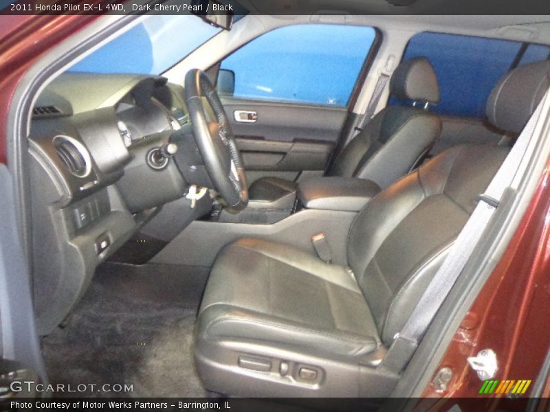 Dark Cherry Pearl / Black 2011 Honda Pilot EX-L 4WD