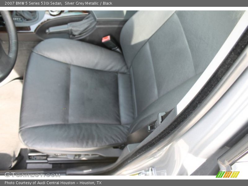 Silver Grey Metallic / Black 2007 BMW 5 Series 530i Sedan