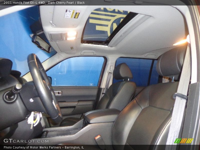 Dark Cherry Pearl / Black 2011 Honda Pilot EX-L 4WD