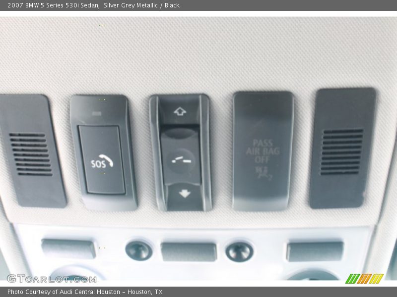 Silver Grey Metallic / Black 2007 BMW 5 Series 530i Sedan