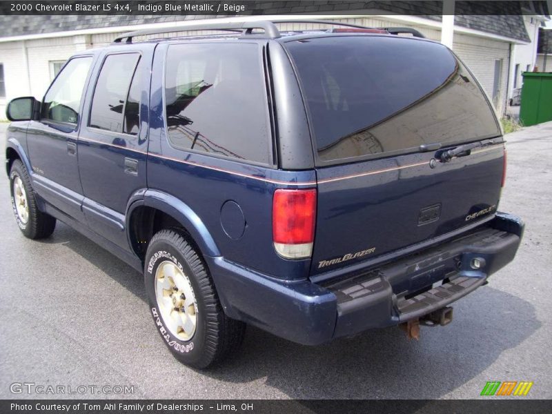 Indigo Blue Metallic / Beige 2000 Chevrolet Blazer LS 4x4