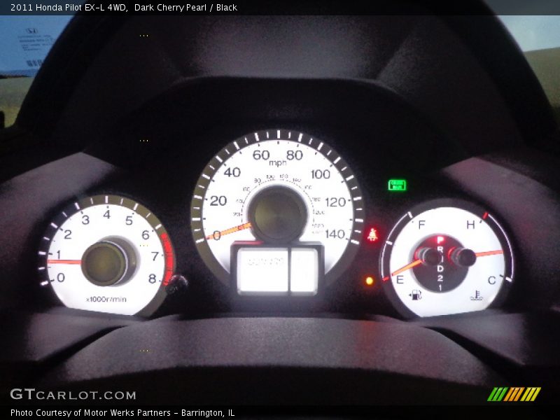 Dark Cherry Pearl / Black 2011 Honda Pilot EX-L 4WD
