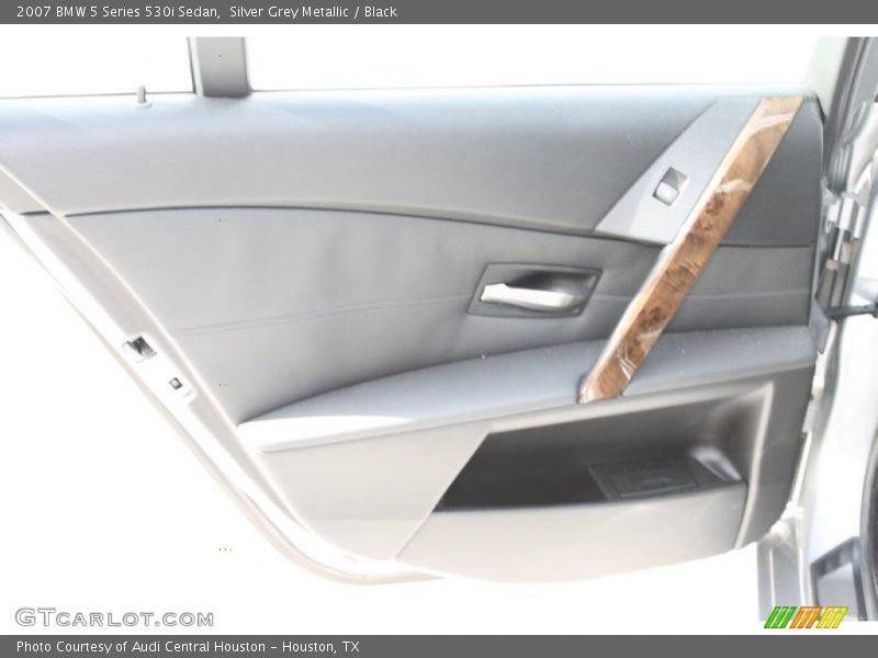 Silver Grey Metallic / Black 2007 BMW 5 Series 530i Sedan