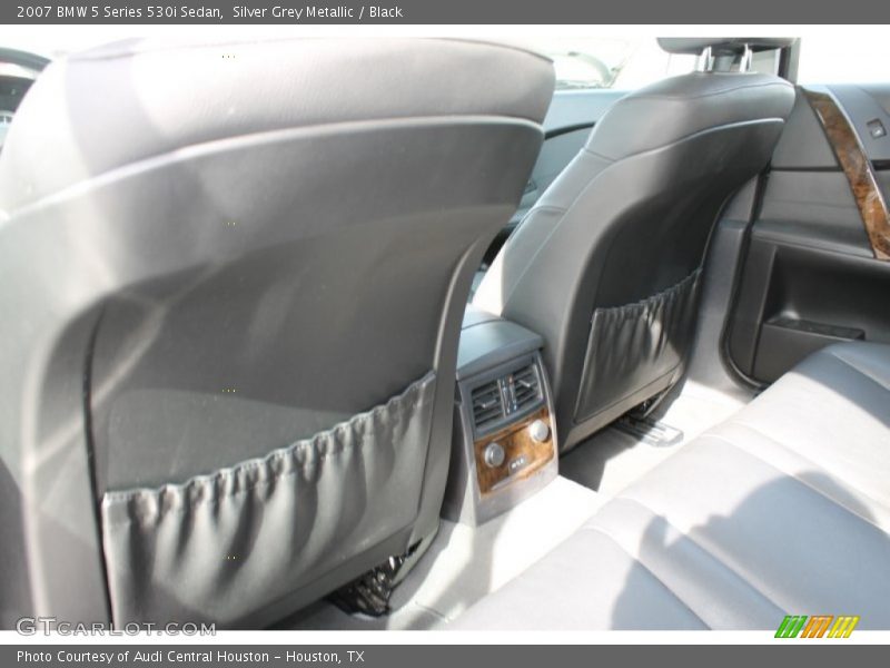 Silver Grey Metallic / Black 2007 BMW 5 Series 530i Sedan