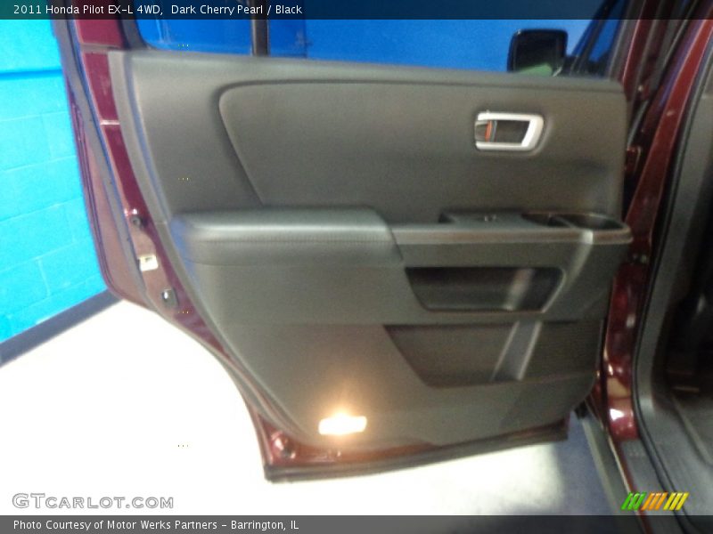 Dark Cherry Pearl / Black 2011 Honda Pilot EX-L 4WD