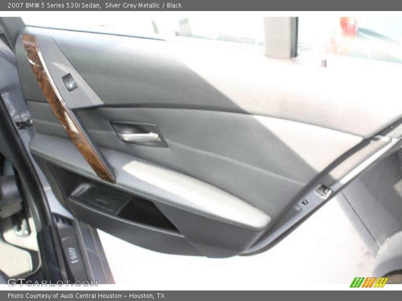 Silver Grey Metallic / Black 2007 BMW 5 Series 530i Sedan