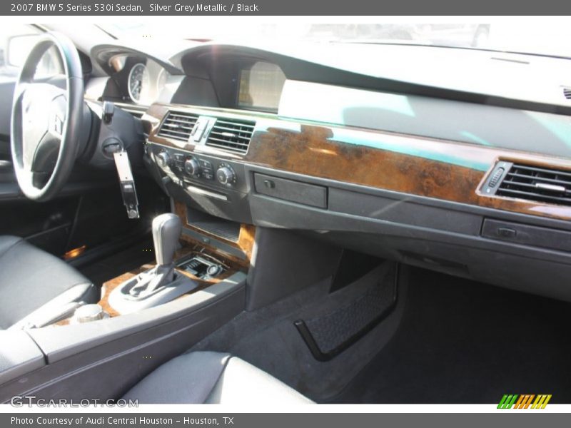 Silver Grey Metallic / Black 2007 BMW 5 Series 530i Sedan