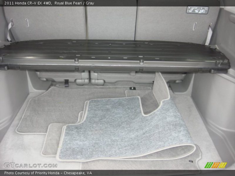 Royal Blue Pearl / Gray 2011 Honda CR-V EX 4WD
