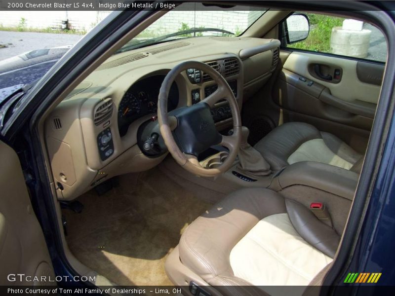 Indigo Blue Metallic / Beige 2000 Chevrolet Blazer LS 4x4