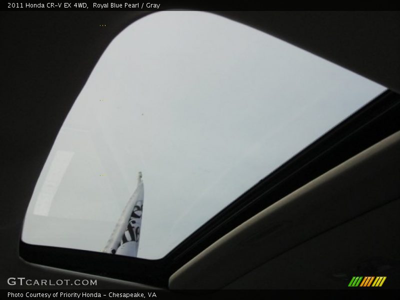 Royal Blue Pearl / Gray 2011 Honda CR-V EX 4WD