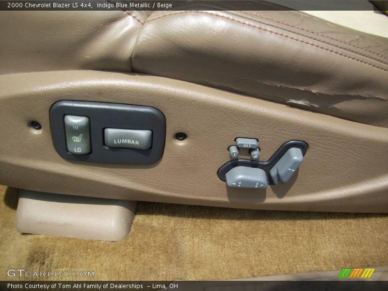 Indigo Blue Metallic / Beige 2000 Chevrolet Blazer LS 4x4
