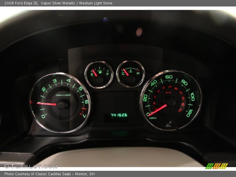 Vapor Silver Metallic / Medium Light Stone 2008 Ford Edge SE