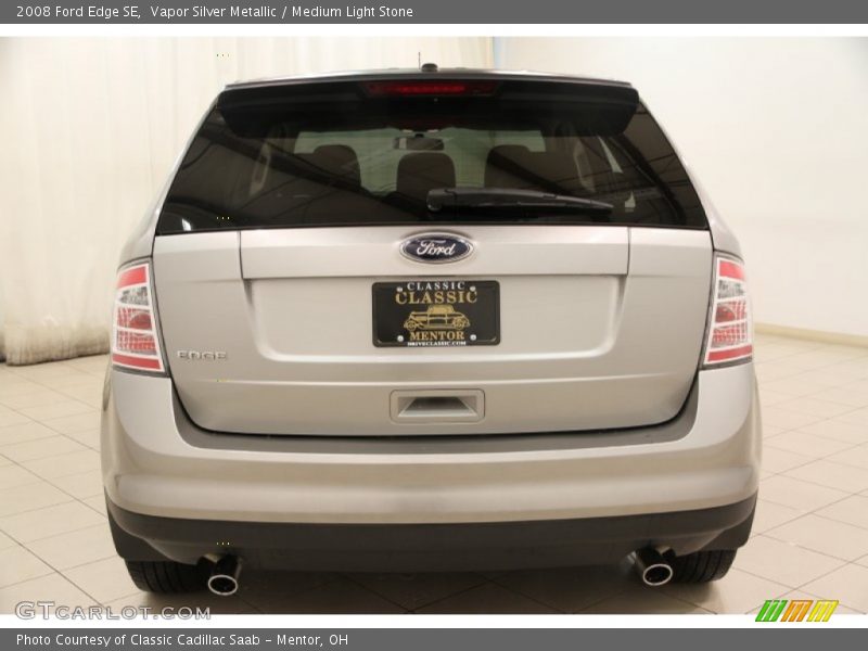 Vapor Silver Metallic / Medium Light Stone 2008 Ford Edge SE
