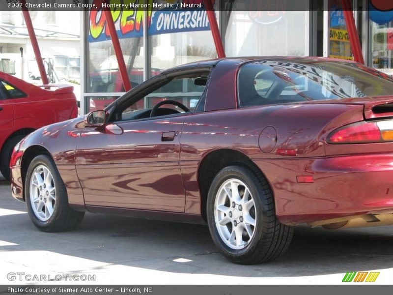 Monterey Maroon Metallic / Neutral 2002 Chevrolet Camaro Coupe