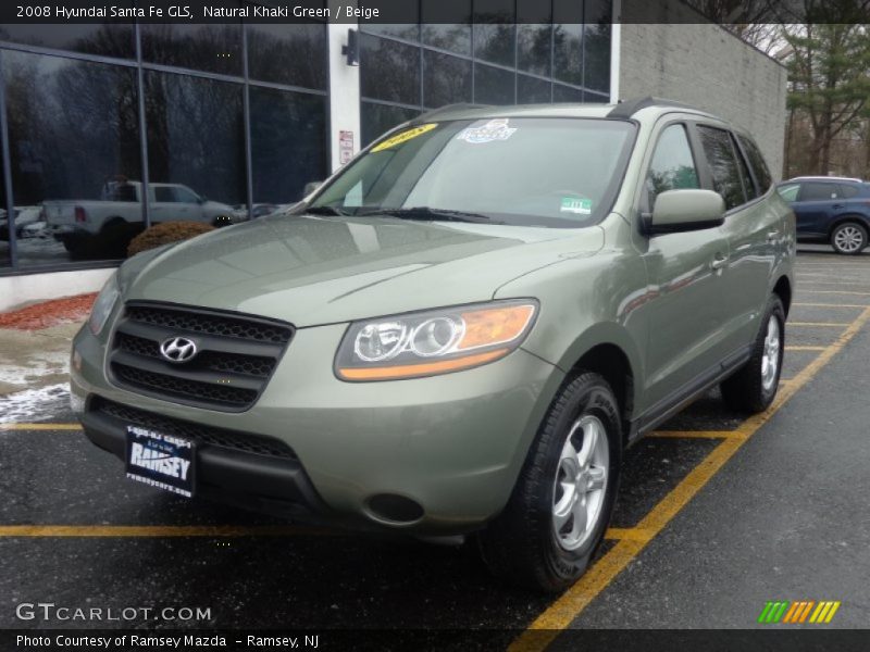 Natural Khaki Green / Beige 2008 Hyundai Santa Fe GLS